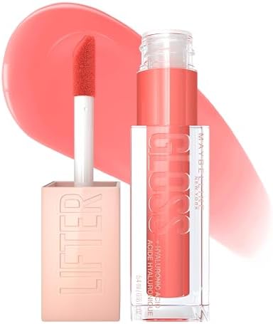 Maybelline LIFTER GLOSS Lip Gloss Makeup With Hyaluronic Acid PEACH RING