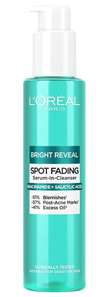 Loreal Paris Bright Reveal Spot Fading Serum In
Cleanser Niacinamide And Salicylic Acid 150Ml