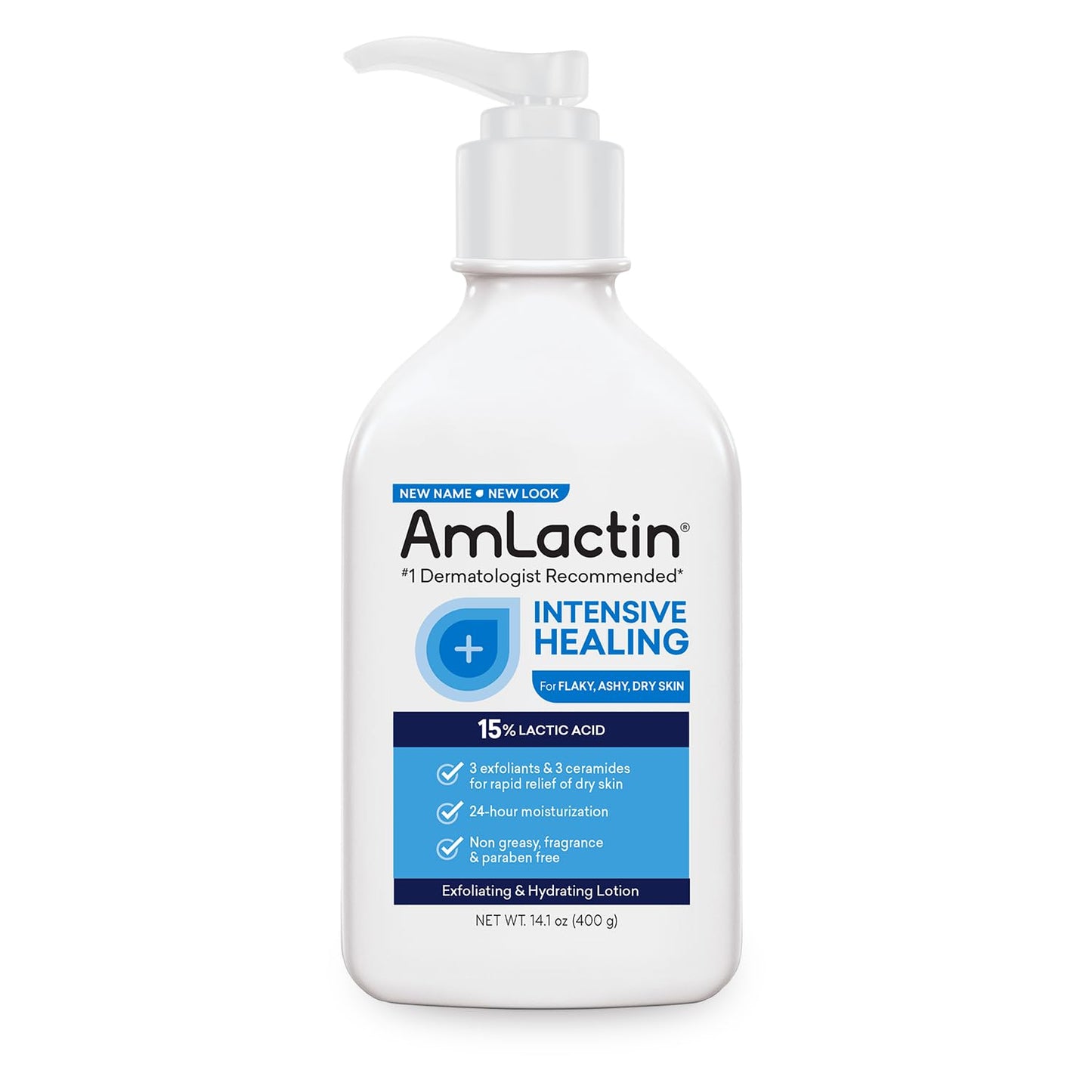 Amlactin Intensive Healing Body Lotion For Dry Skin 15% Lactic Acid 400G
