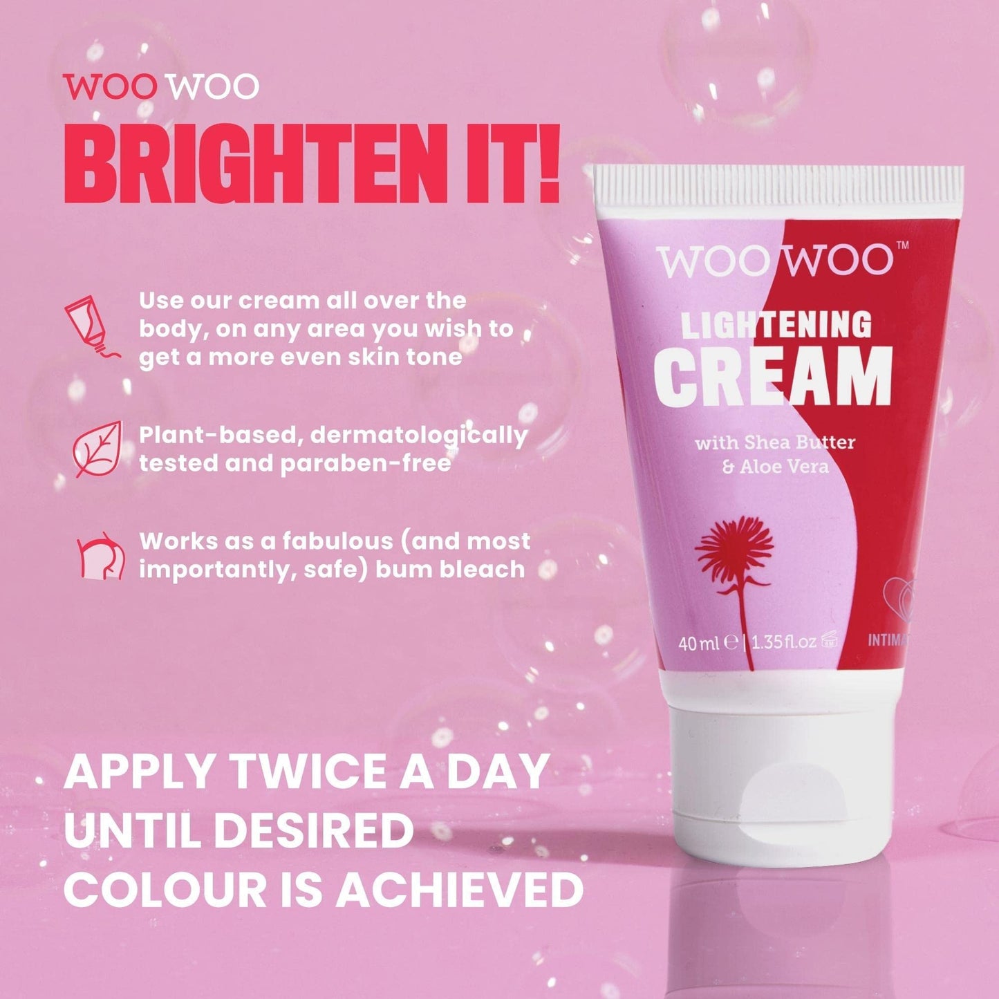 Woowoo Lighten It! Lightening Cream 40Ml