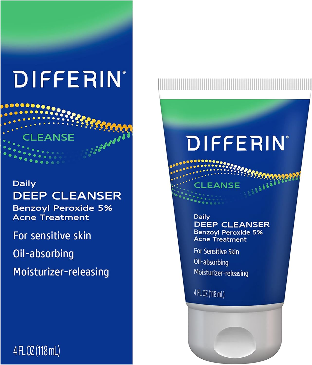 Differin Daily Deep Cleanser Face Wash For Acne 148ml