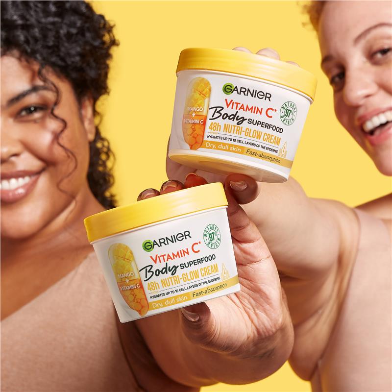 Garnier Body Superfood Nutri Glow Body Cream Vitamin C And Mango 380Ml