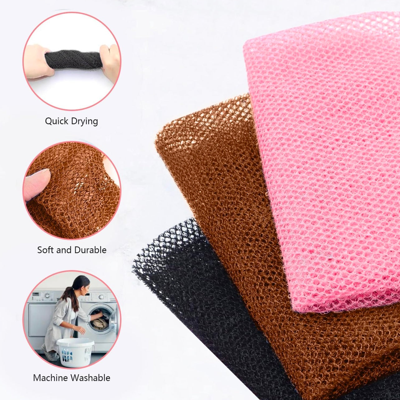 African Net Sponge, African Wash Net, Long Nylon African random color 1 PIECE
