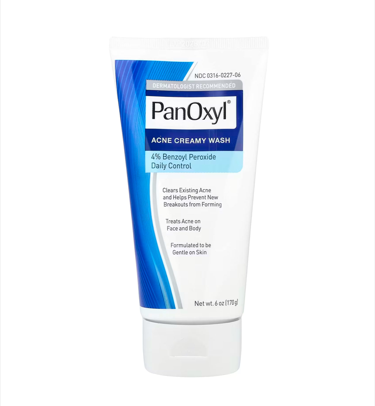PanOxyl Acne Creamy Wash, Benzoyl Peroxide 4% Daily Control