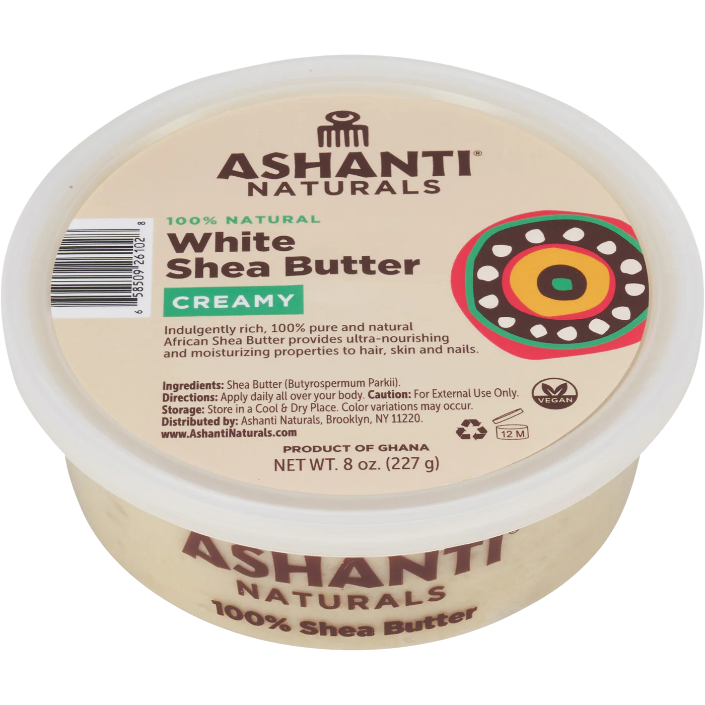 Ashanti Natual 100% Shea Butter White Shea Butter 227G