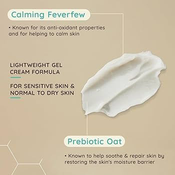 Aveeno Face Calm + Restore Oat Gel Moisturiser 50Ml