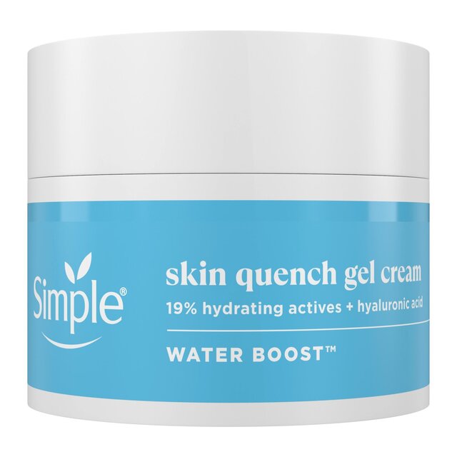 Simple Water Boost Skin Quench Gel Face Cream for Dry Skin 50ml