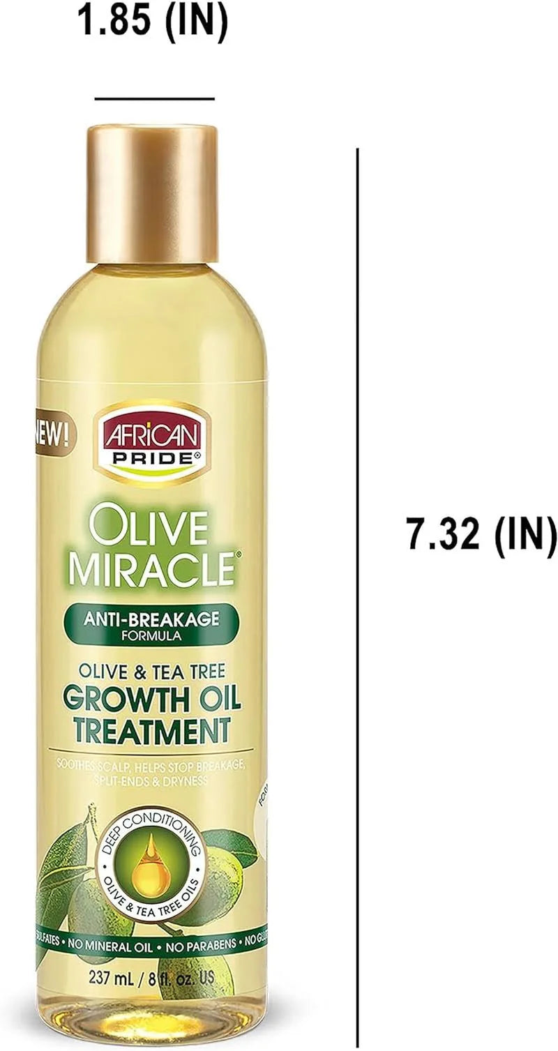 African Pride Shea Butter Miracle Growth Oil 237Ml