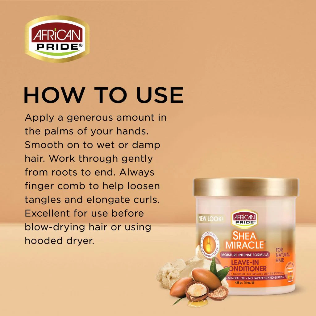 African Pride Shea Miracle Leave In Conditioner 425 G