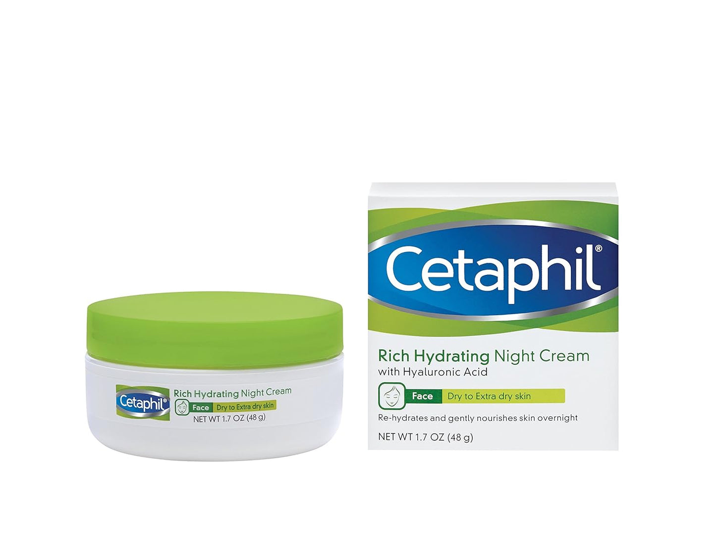 Cetaphil Hydrating Night Cream With Hyaluronic Acid For Normal To
To Very Dry Skin 50G