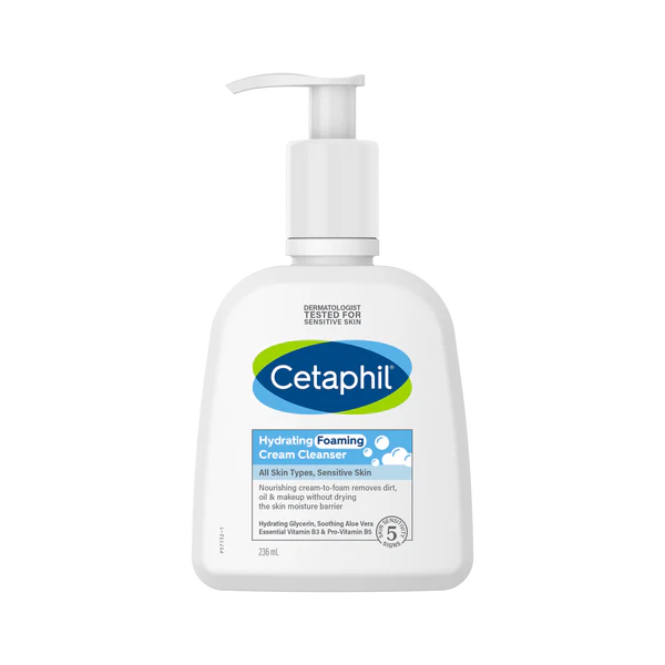 Cetaphil Hydrating Foaming Cream Cleanser 236Ml