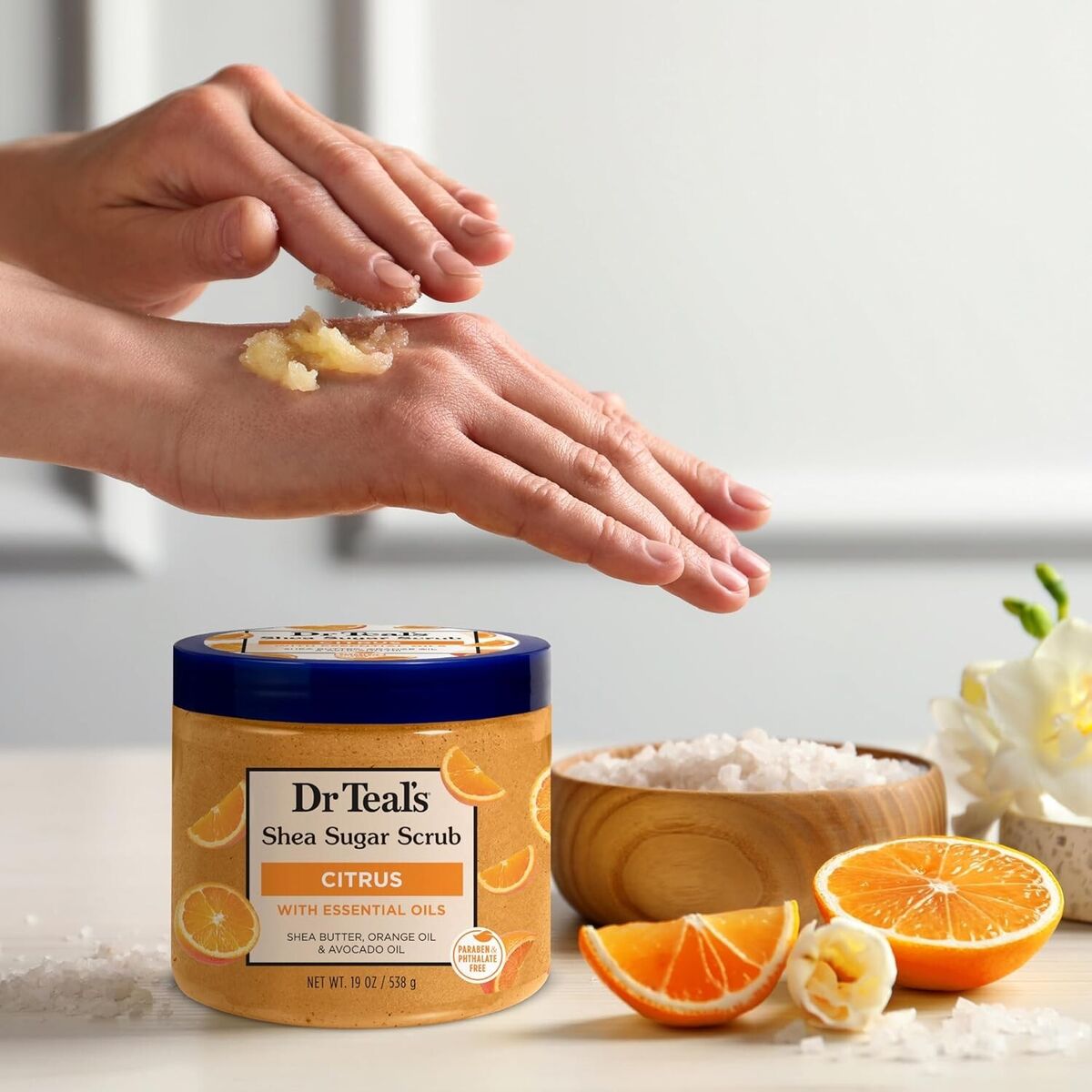 Dr Teals Citrus Body Sugar Scrub Vitamin C 538Ml
