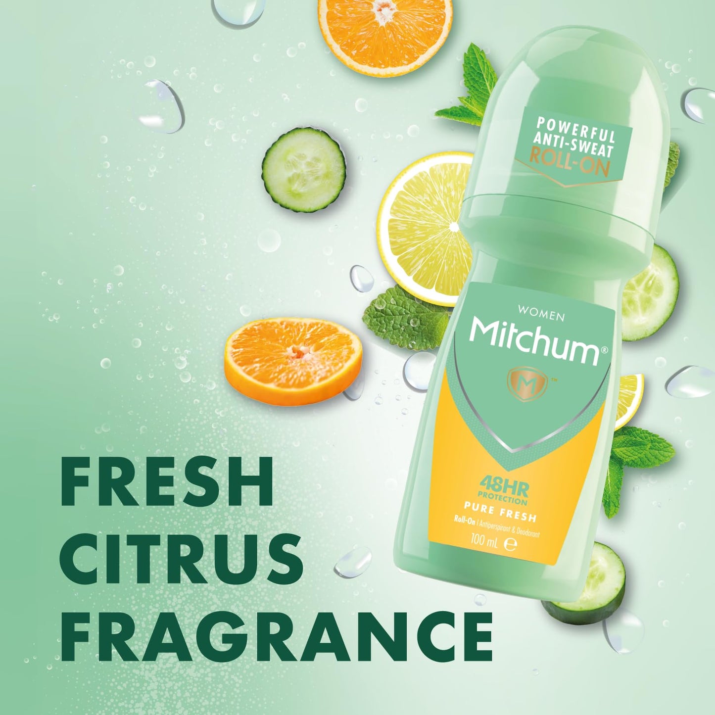 Mitchum Women Anti-Perspirant & Deodorant Triple Odor Defense
48 Hr Protection Roll On 100Ml Pure Fresh