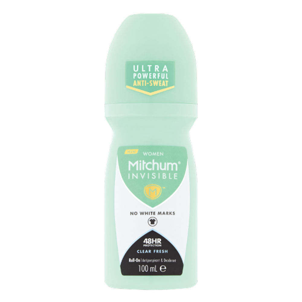 Mitchum Women Invisible Clear Fresh Roll On No White Marks 100Ml