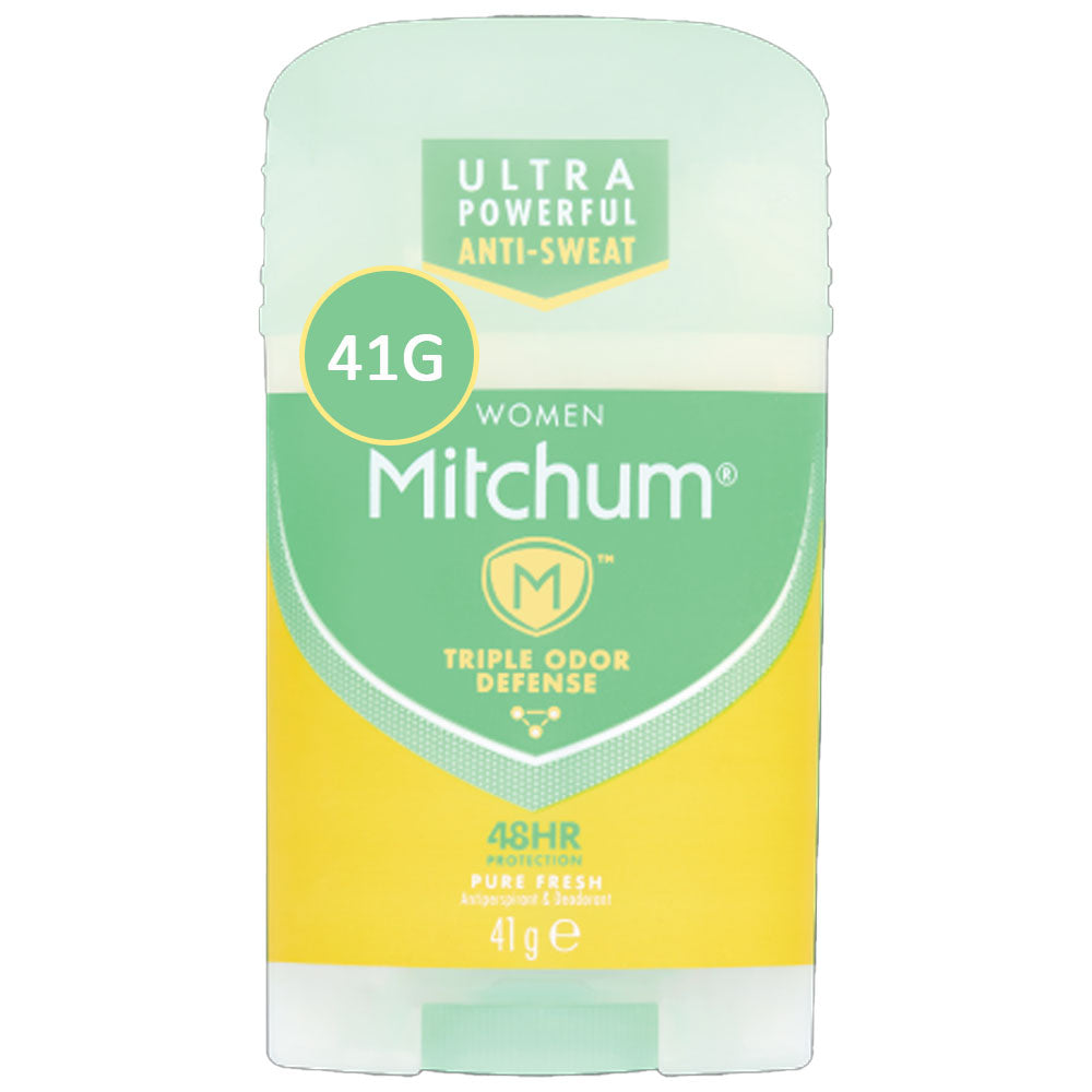 Mitchum Women Triple Odor Defense 48 Hr Protection Solid 41 G Pure Fresh