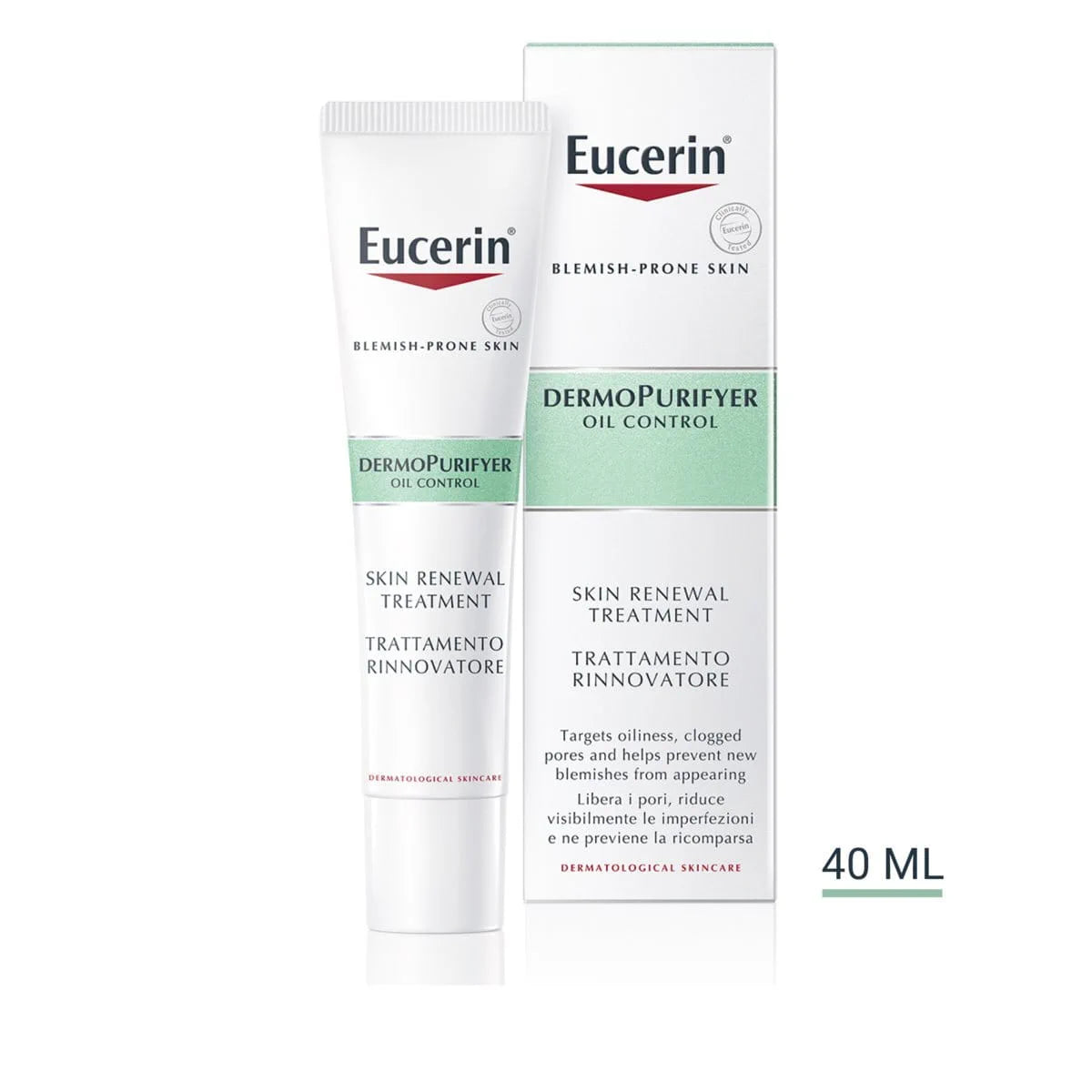 Eucerin Dermopurifyer Skin Renewal Treatment Anti-Acne Night Face Serum Treatment With Glycolic & Salicylic Acid 40Ml