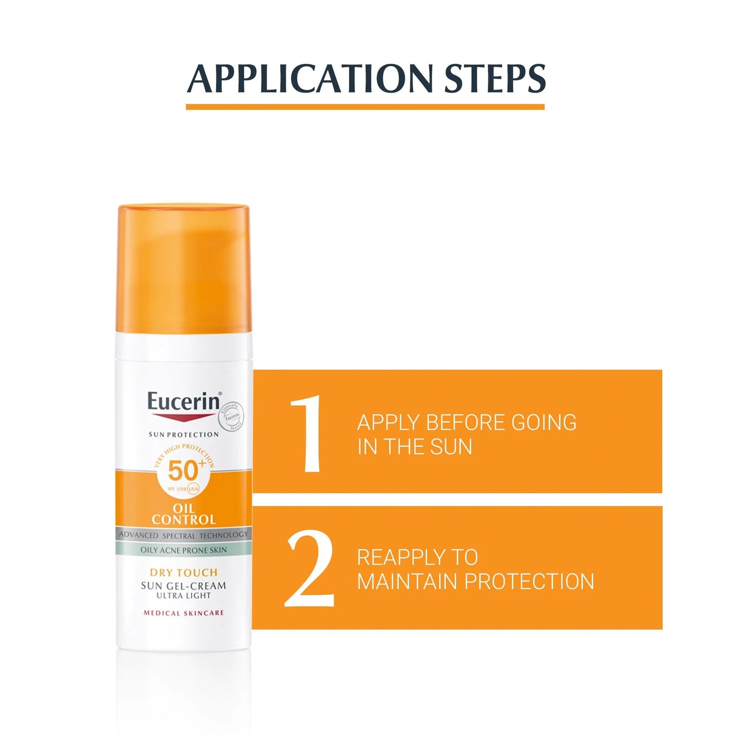 Eucerin Sun Oil Control Face
Protection Sun Cream For Oily &
Blemish Prone Skin Spf 50 50Ml