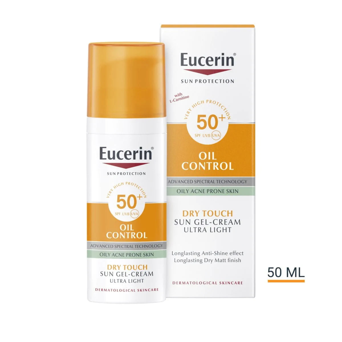 Eucerin Sun Oil Control Face
Protection Sun Cream For Oily &
Blemish Prone Skin Spf 50 50Ml