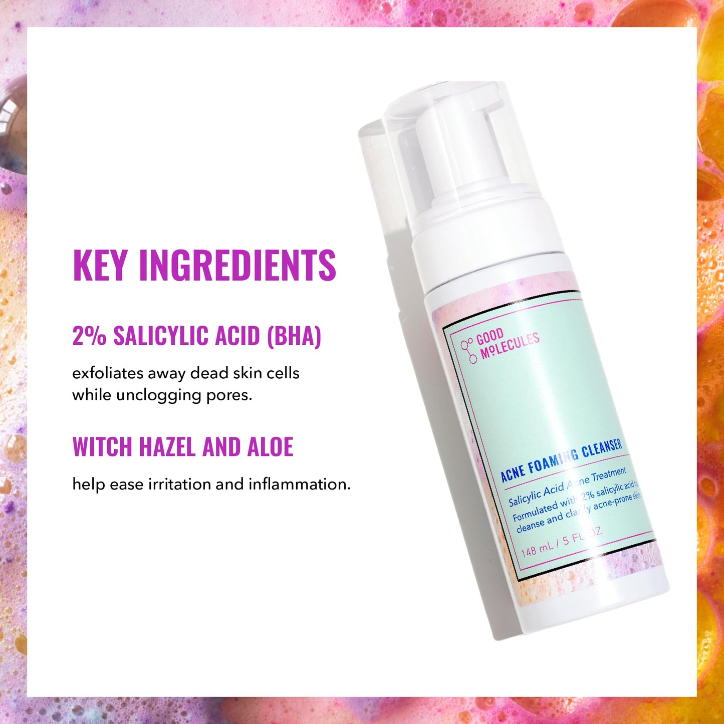 Good Molecules Acne Foaming Cleanser 148Ml