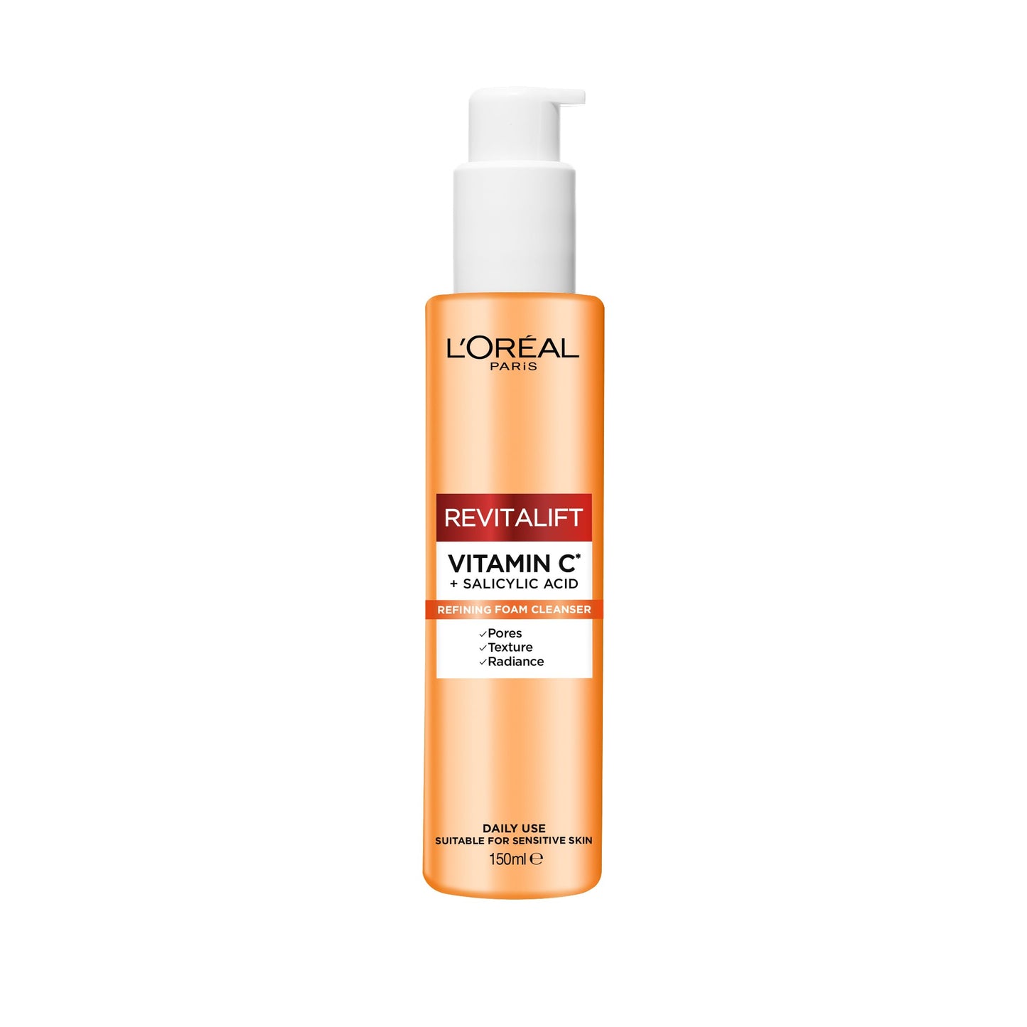 Loreal Paris Revitalift Clinical Brightening Vitamin C + Salicylic Cleanser 150Ml