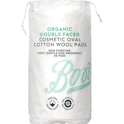 Boots Organic Double Faced Cosmetic Large Pads