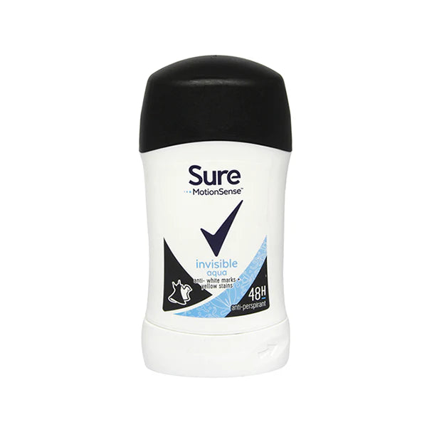 Sure Invisible Deodorant Stick Aqua 40Ml
