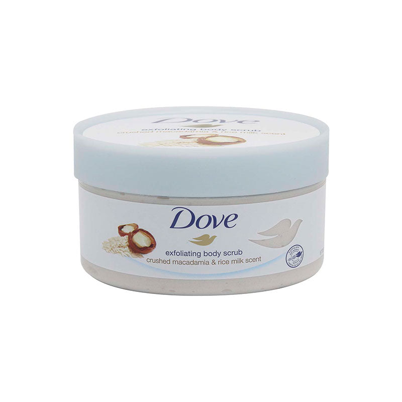 Dove Body Scrub Crushed Macadamia & Rice Milk 225Ml