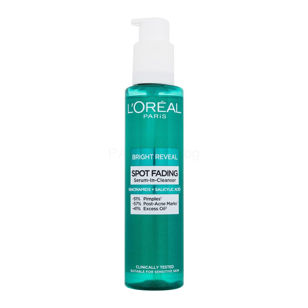 Loreal Paris Bright Reveal Spot Fading Serum In
Cleanser Niacinamide And Salicylic Acid 150Ml