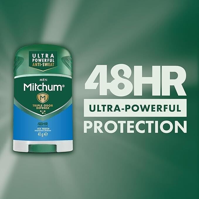 Mitchum Men Triple Odor Defense 48 Hr Protection Solid 41 G Ice Fresh