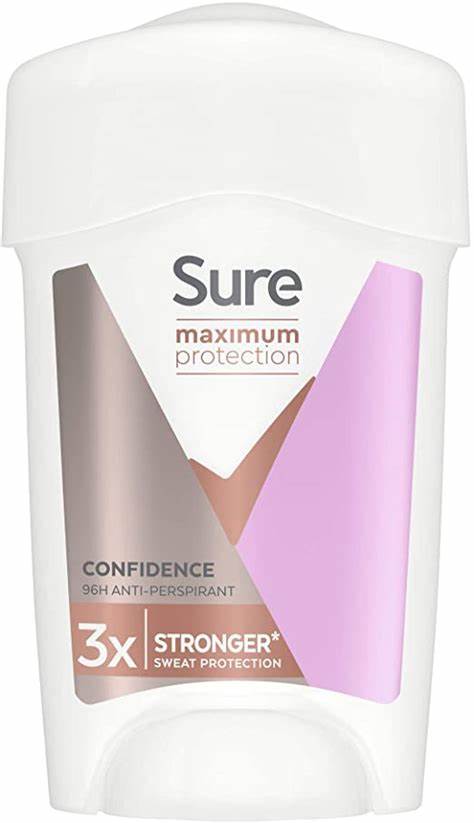 Sure Maximum Protectionanti-Perspirant Cream
Stick Confidence 96H Pink 45Ml