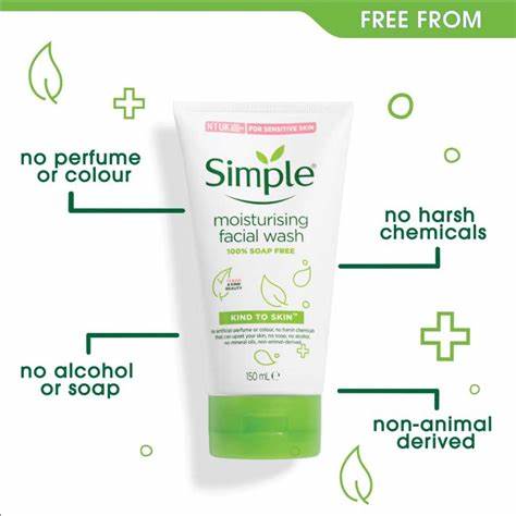Simple Kind To Skin Moisturising Facial Wash 150 Ml