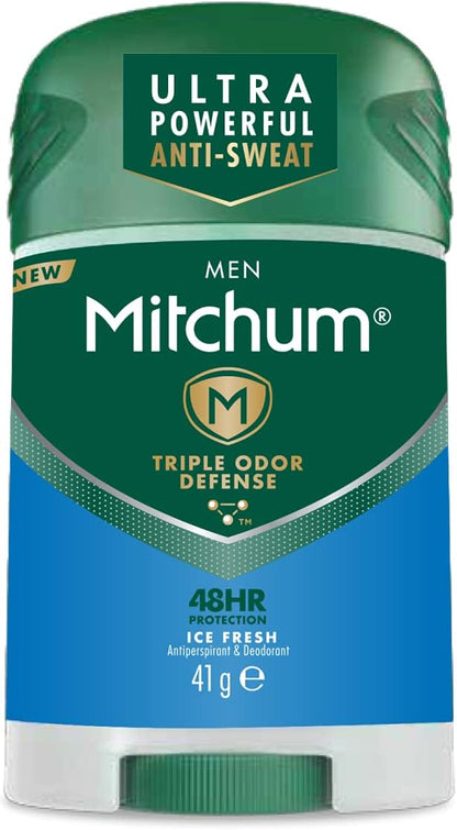 Mitchum Men Triple Odor Defense 48 Hr Protection Solid 41 G Ice Fresh