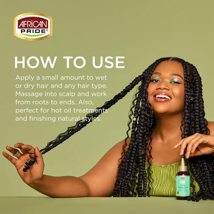 African Pride Feel It Formula Peppermint , Rosemary & Sage Strengthening Oil
