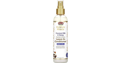 African Pride Miracle Moisture Coconut Milk & Honey
  Leave In Conditioner 237Ml