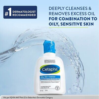 Cetaphil Oily Skin Cleanser Face Wash For
  Combination To Oily Skin 236Ml