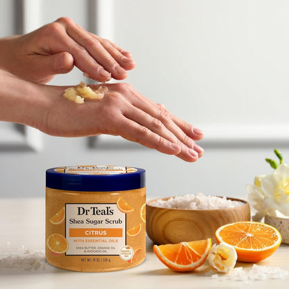 Dr Teals Citrus Body Sugar Scrub Vitamin C 538Ml