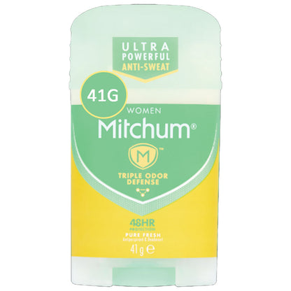 Mitchum Women Triple Odor Defense 48 Hr Protection Solid 41 G Pure Fresh