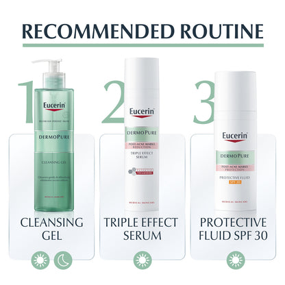 Eucerin Dermopurifyer Oil Control Triple Effect 
 Serum For Post-Acne Marks Reduction 40Ml