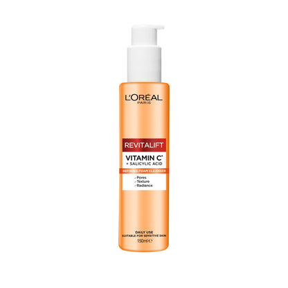 Loreal Paris Revitalift Clinical Brightening Vitamin C + Salicylic Cleanser 150Ml
