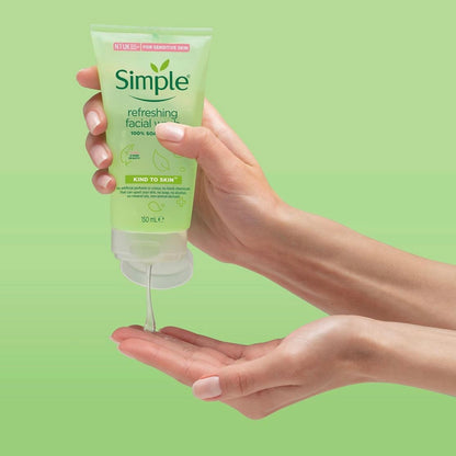 Simple Kind To Skin Refreshing Facial Wash Gel 150Ml