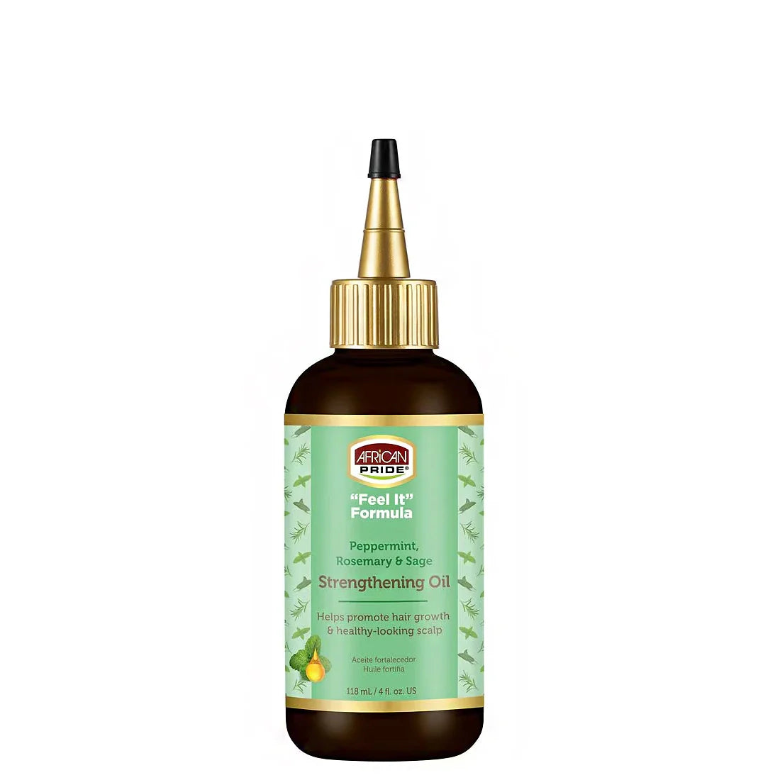 African Pride Feel It Formula Peppermint , Rosemary & Sage Strengthening Oil