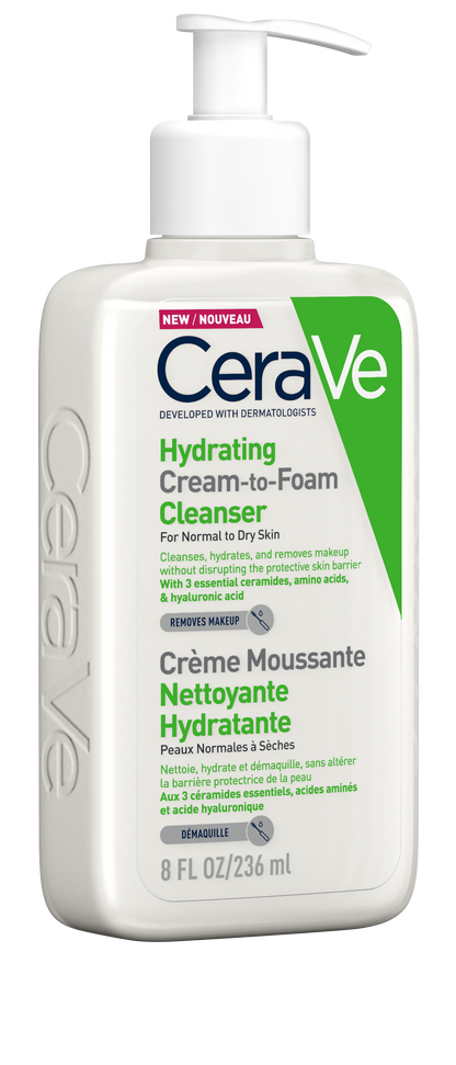 Cerave Hydrating Cream To Foam Cleanser 236Ml