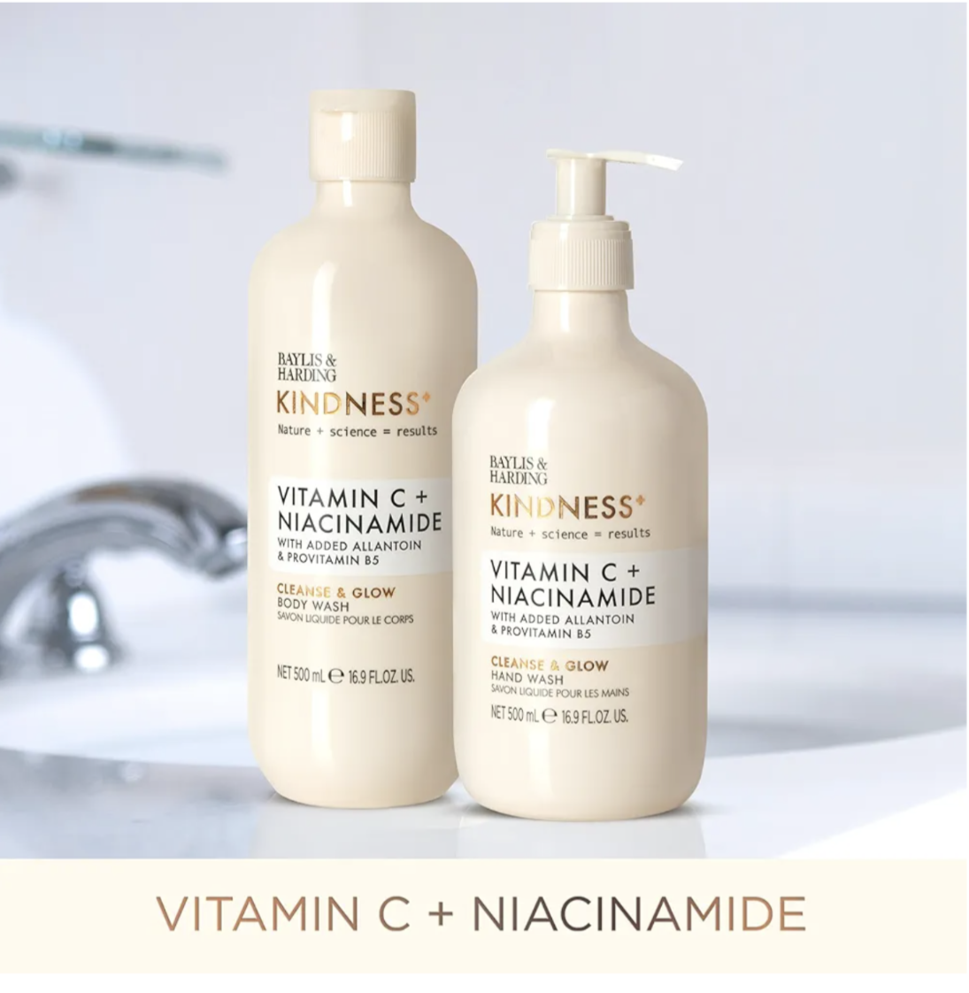 Baylis And Harding Kindness + Vitamin C + Niacinamide Body Wash 500Ml