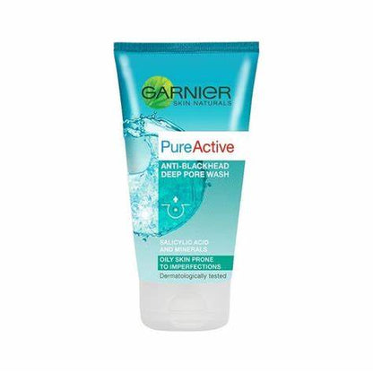 Garnier Pure Active Anti-Blackhead Deep Pore Face Wash Oily Skin 150Ml